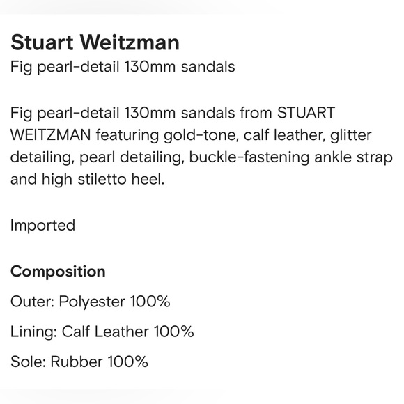 Stuart Weitzman Nudistdisco Pearl Platform Sandals 10 - Picture 8 of 16